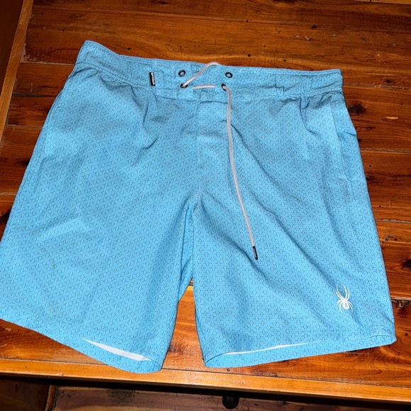 Spyder Light Blue Swim ShortsMedium - Picture 1 of 3